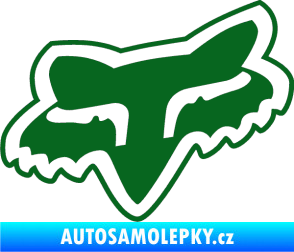 Samolepka Fox 003 tmavě zelená