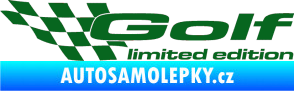 Samolepka Golf limited edition levá tmavě zelená