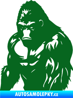 Samolepka Gorila 004 levá tmavě zelená