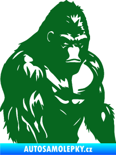 Samolepka Gorila 004 pravá tmavě zelená