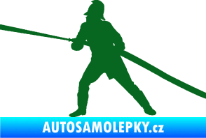Samolepka Hasič 009 levá tmavě zelená