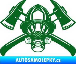 Samolepka Hasič 014 tmavě zelená
