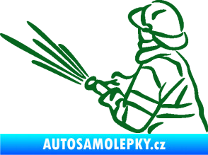 Samolepka Hasič 015 levá tmavě zelená