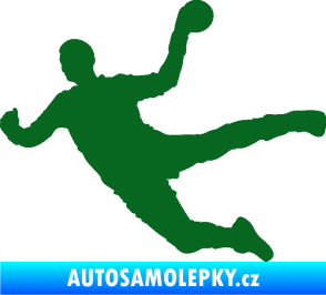 Samolepka Házená 002 levá tmavě zelená