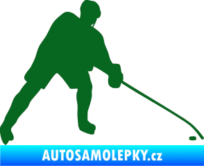 Samolepka Hokejista 002 pravá tmavě zelená