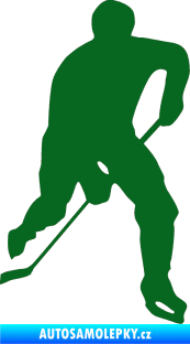 Samolepka Hokejista 022 pravá tmavě zelená