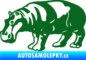 Samolepka Hroch 003 levá tmavě zelená