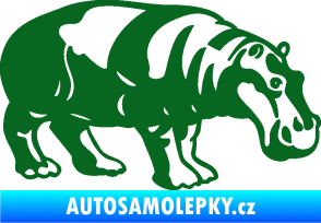 Samolepka Hroch 003 pravá tmavě zelená