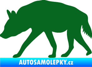 Samolepka Hyena 001 levá tmavě zelená