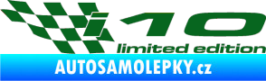 Samolepka i10 limited edition levá tmavě zelená