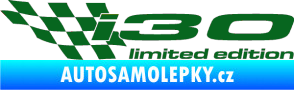 Samolepka i30 limited edition levá tmavě zelená