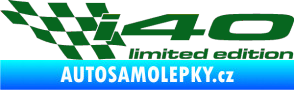 Samolepka i40 limited edition levá tmavě zelená