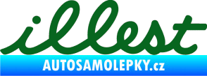 Samolepka Illest 001 tmavě zelená