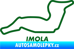 Samolepka Okruh Imola tmavě zelená