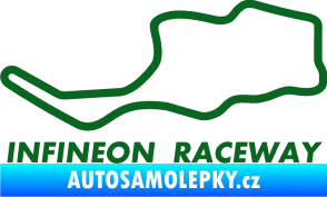 Samolepka Okruh Infineon Raceway tmavě zelená