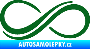 Samolepka Inifinity 001 levá tmavě zelená