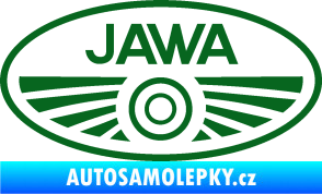 Samolepka Jawa logo tmavě zelená