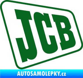 Samolepka JCB - jedna barva tmavě zelená