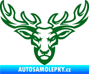 Samolepka Jelen 006 tmavě zelená