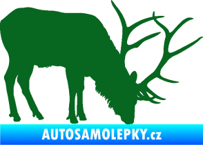 Samolepka Jelen 008 pravá tmavě zelená