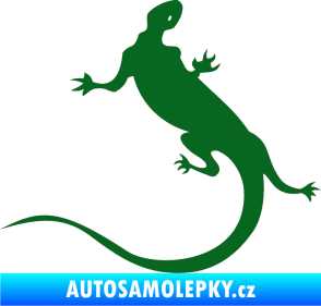 Samolepka Ještěrka 004 levá tmavě zelená