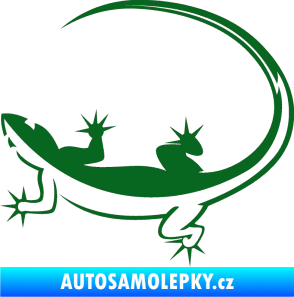 Samolepka Ještěrka 010 levá tmavě zelená