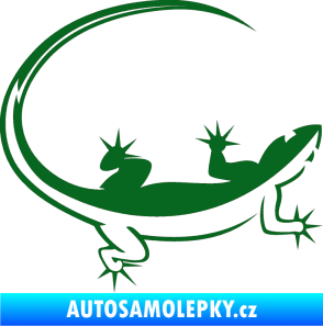 Samolepka Ještěrka 010 pravá tmavě zelená