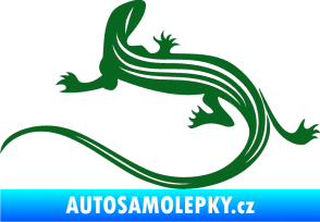 Samolepka Ještěrka 011 levá tmavě zelená