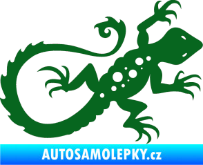 Samolepka Ještěrka 012 pravá tmavě zelená