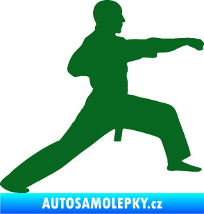 Samolepka Judo 001 pravá tmavě zelená