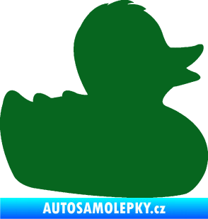 Samolepka Kachnička 001 pravá tmavě zelená