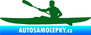 Samolepka Kajakář 003 levá tmavě zelená