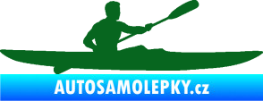 Samolepka Kajakář 003 pravá tmavě zelená