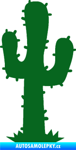 Samolepka Kaktus 001 pravá tmavě zelená