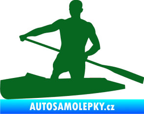 Samolepka Kanoista 002 levá tmavě zelená