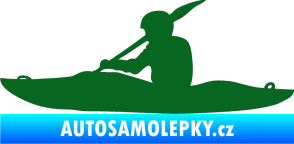 Samolepka Kanoista 003 levá tmavě zelená