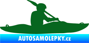 Samolepka Kanoista 003 pravá tmavě zelená