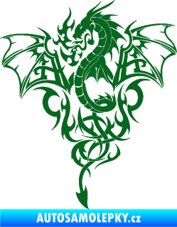 Samolepka Kapota 038 drak tmavě zelená