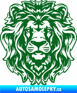 Samolepka Kapota 040 lví hlava tmavě zelená