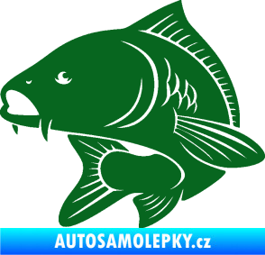 Samolepka Kapr 008 levá tmavě zelená