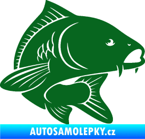 Samolepka Kapr 008 pravá tmavě zelená