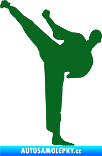 Samolepka Karate 001 levá tmavě zelená