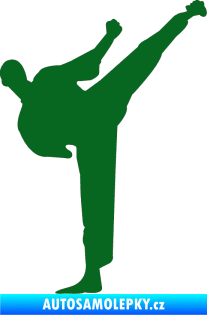 Samolepka Karate 001 pravá tmavě zelená