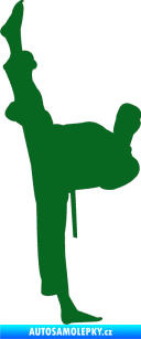Samolepka Karate 005 levá tmavě zelená