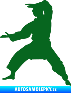 Samolepka Karate 006 levá tmavě zelená