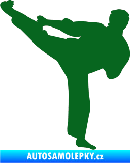 Samolepka Karate 008 levá tmavě zelená