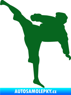 Samolepka Karate 009 levá tmavě zelená