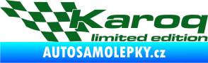 Samolepka Karoq limited edition levá tmavě zelená