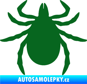 Samolepka Klíště 001 tmavě zelená