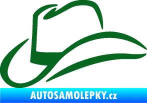 Samolepka Klobouk 002 levá tmavě zelená